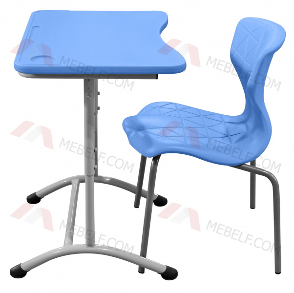 Школьный стол ШСТ11 и стул ШС11, голубой