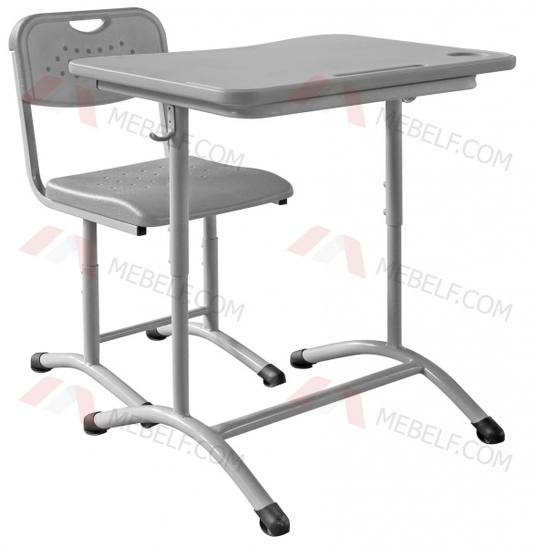 Школьный стол ШСТ11 и стул ШС02, серый